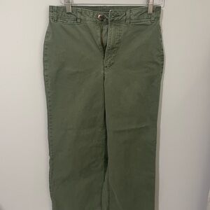Old Navy High-Rise Wide Leg Green Pants Size 0